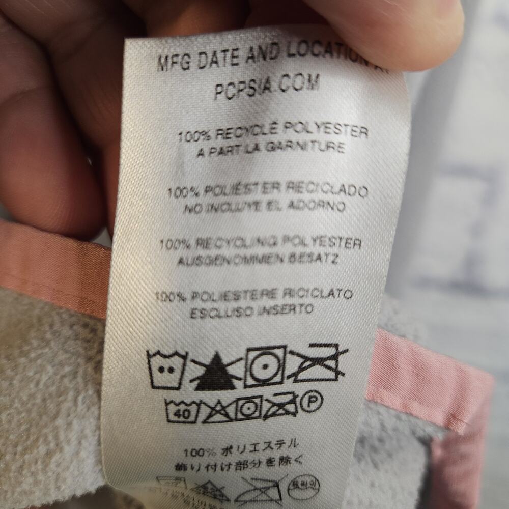 Patagonia Women's Micro D Snap-T Pullover Fleece Gray pInk Size Medium - Picture 6 of 6